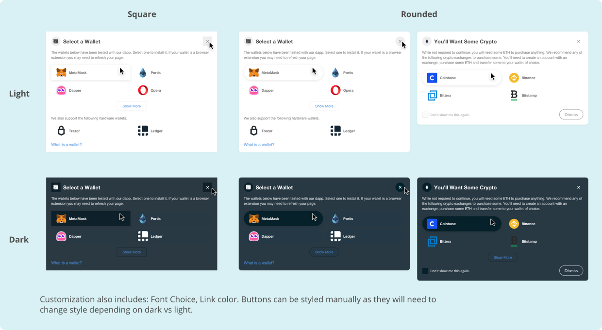 Style Sheet of wallet select